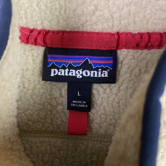 Patagonia Men's Retro Pile Fleece Vest Large El Cap Khaki Retro X Deep Pile - Picture 4 of 10